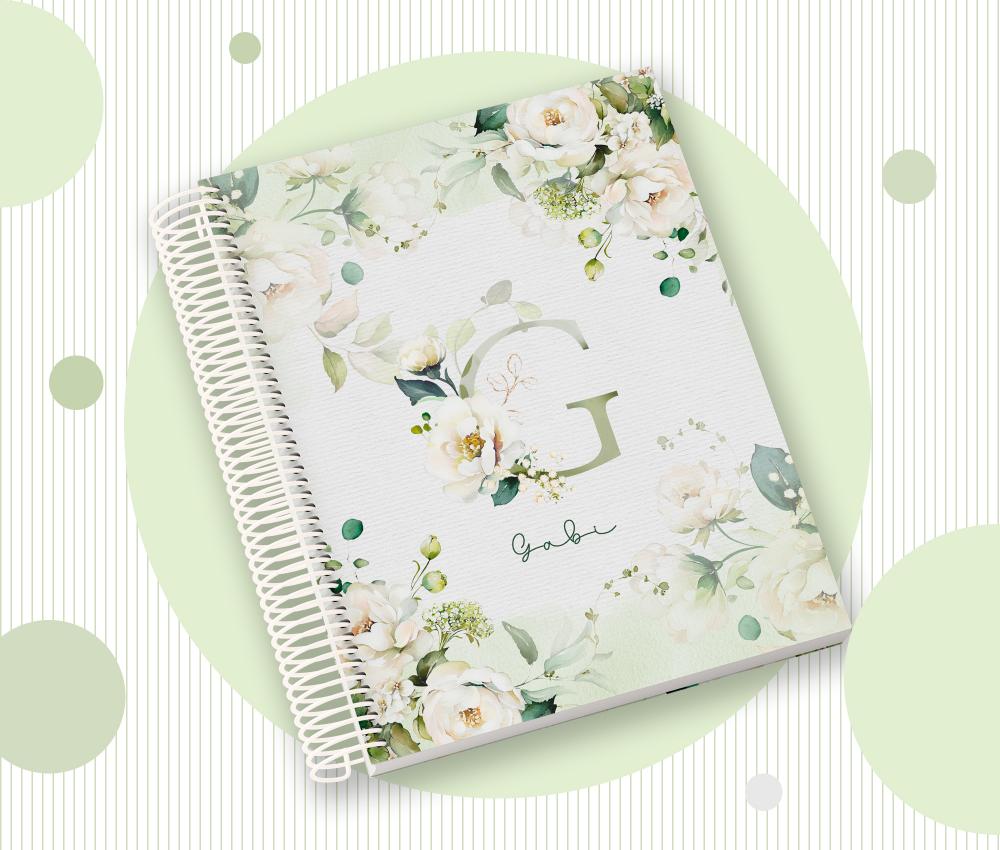 Caderno Personalizado com Inicial e Nome