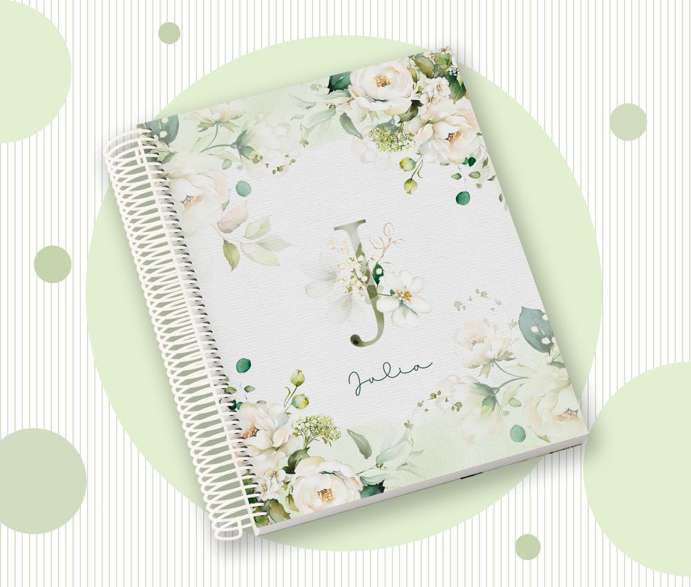 Caderno Personalizado com Inicial e Nome