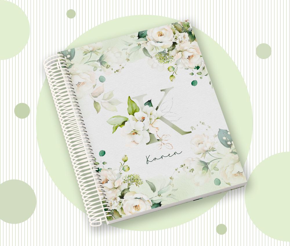 Caderno Personalizado com Inicial e Nome