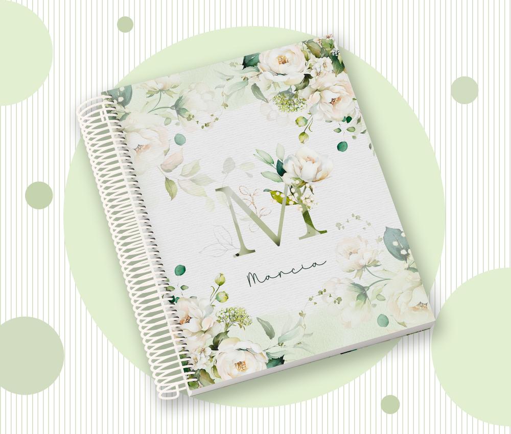 Caderno Personalizado com Inicial e Nome