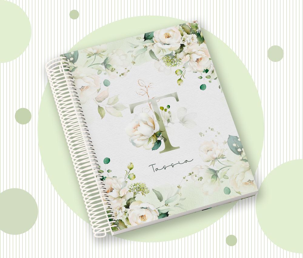 Caderno Personalizado com Inicial e Nome