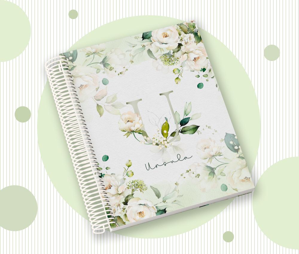 Caderno Personalizado com Inicial e Nome