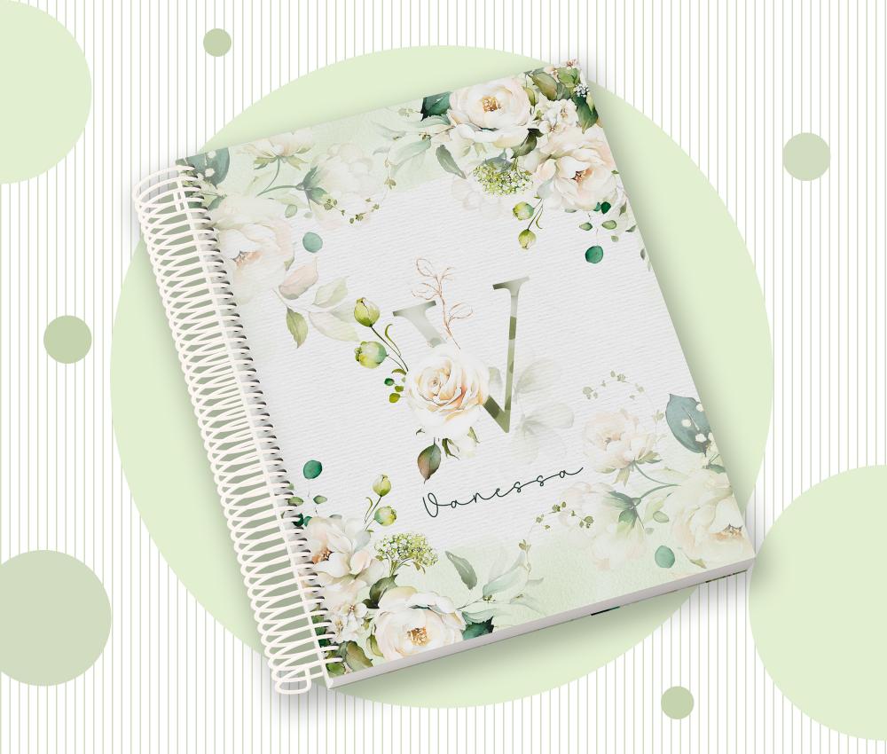 Caderno Personalizado com Inicial e Nome