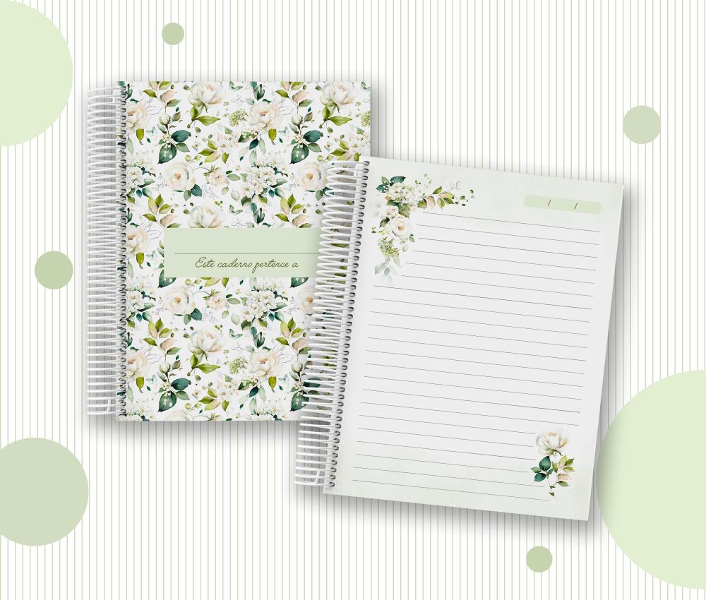 Caderno Personalizado com Inicial e Nome