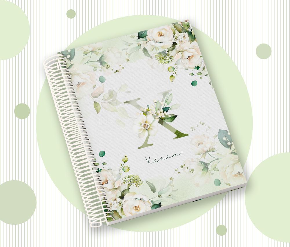 Caderno Personalizado com Inicial e Nome