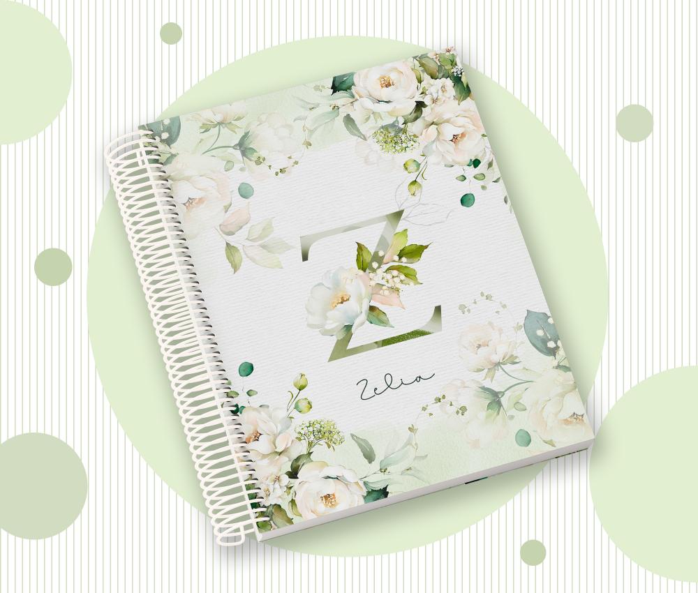 Caderno Personalizado com Inicial e Nome