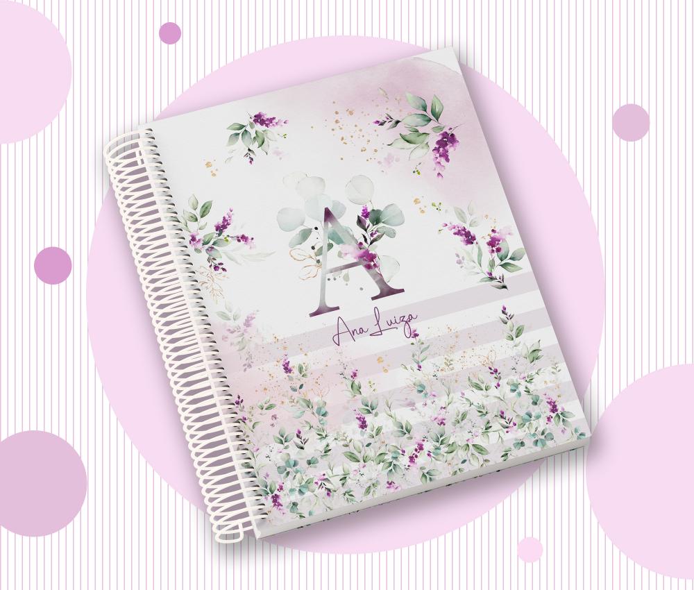 Caderno Personalizado com Inicial e Nome