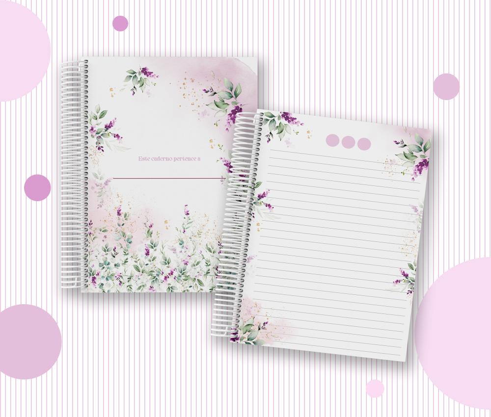 Caderno Personalizado com Inicial e Nome