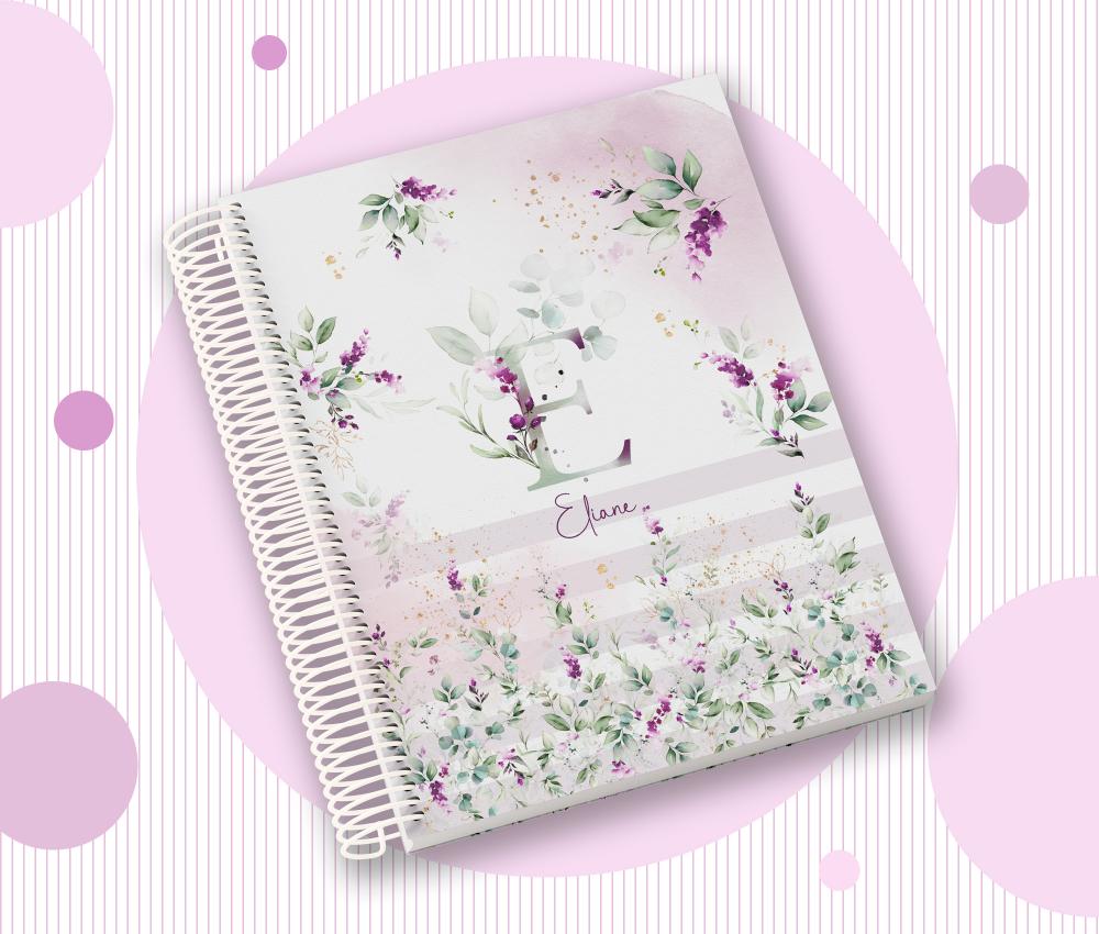 Caderno Personalizado com Inicial e Nome