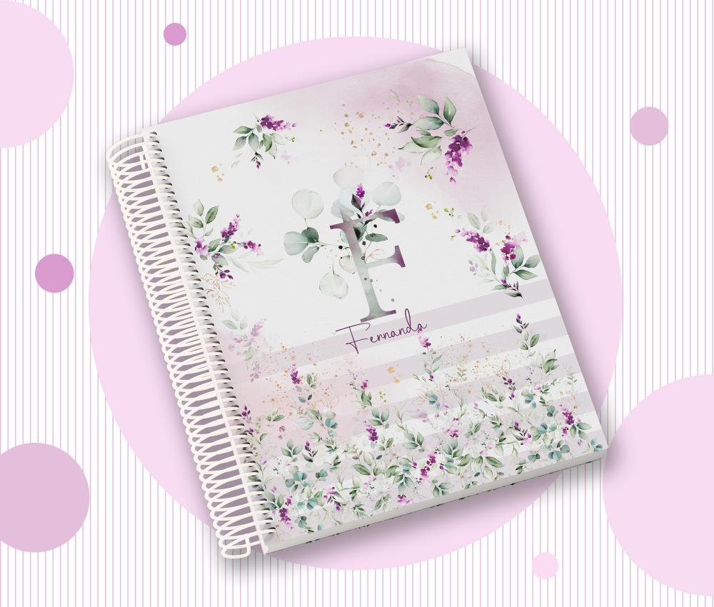 Caderno Personalizado com Inicial e Nome