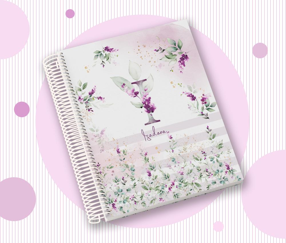 Caderno Personalizado com Inicial e Nome