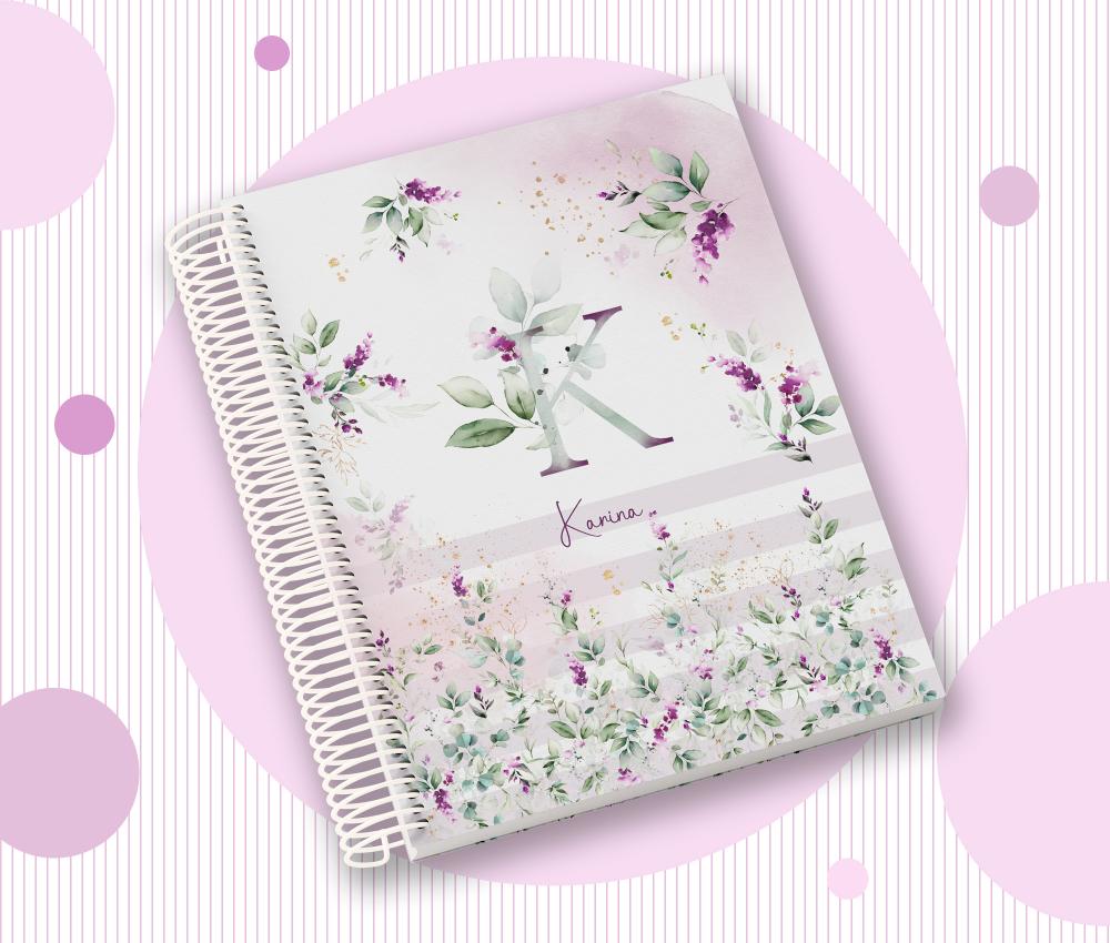 Caderno Personalizado com Inicial e Nome