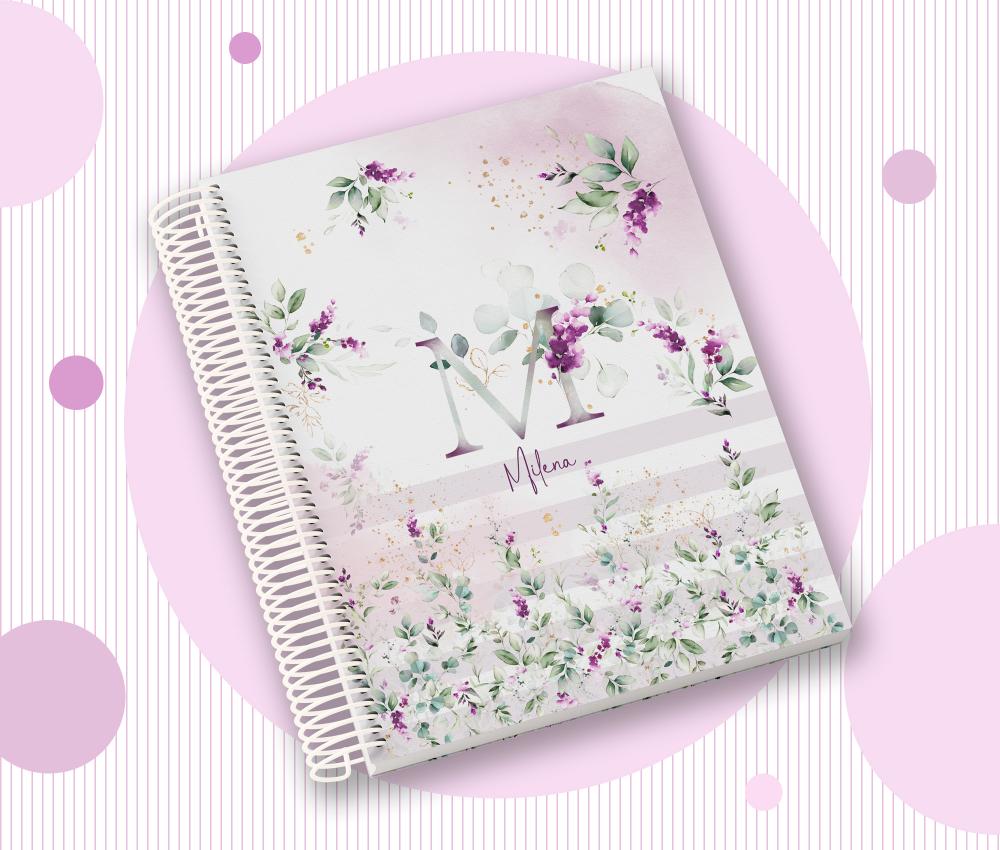Caderno Personalizado com Inicial e Nome