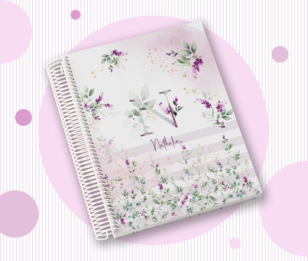 Caderno Personalizado com Inicial e Nome