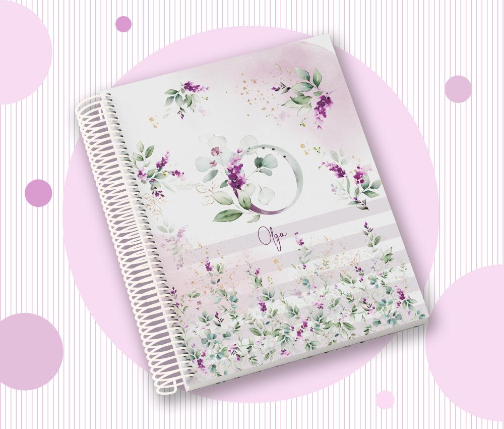 Caderno Personalizado com Inicial e Nome