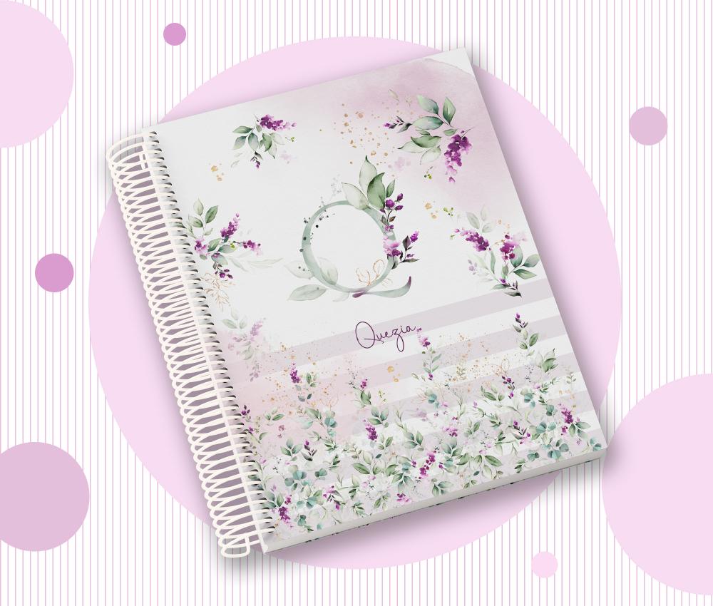 Caderno Personalizado com Inicial e Nome