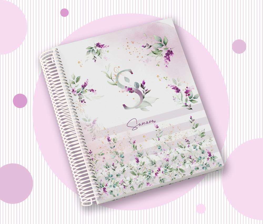 Caderno Personalizado com Inicial e Nome