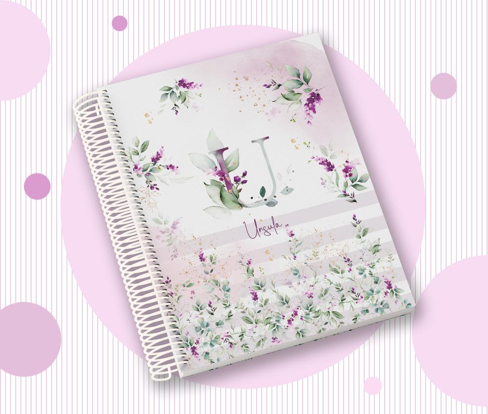 Caderno Personalizado com Inicial e Nome
