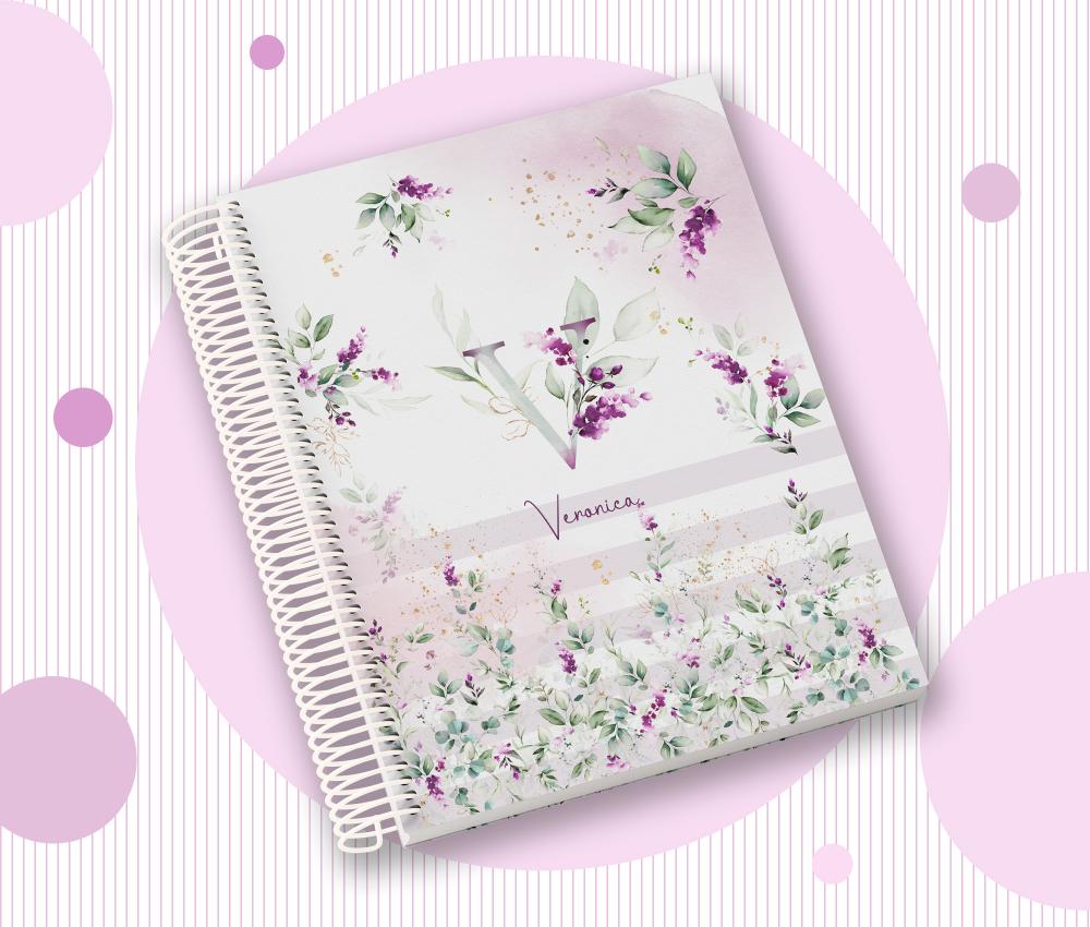 Caderno Personalizado com Inicial e Nome