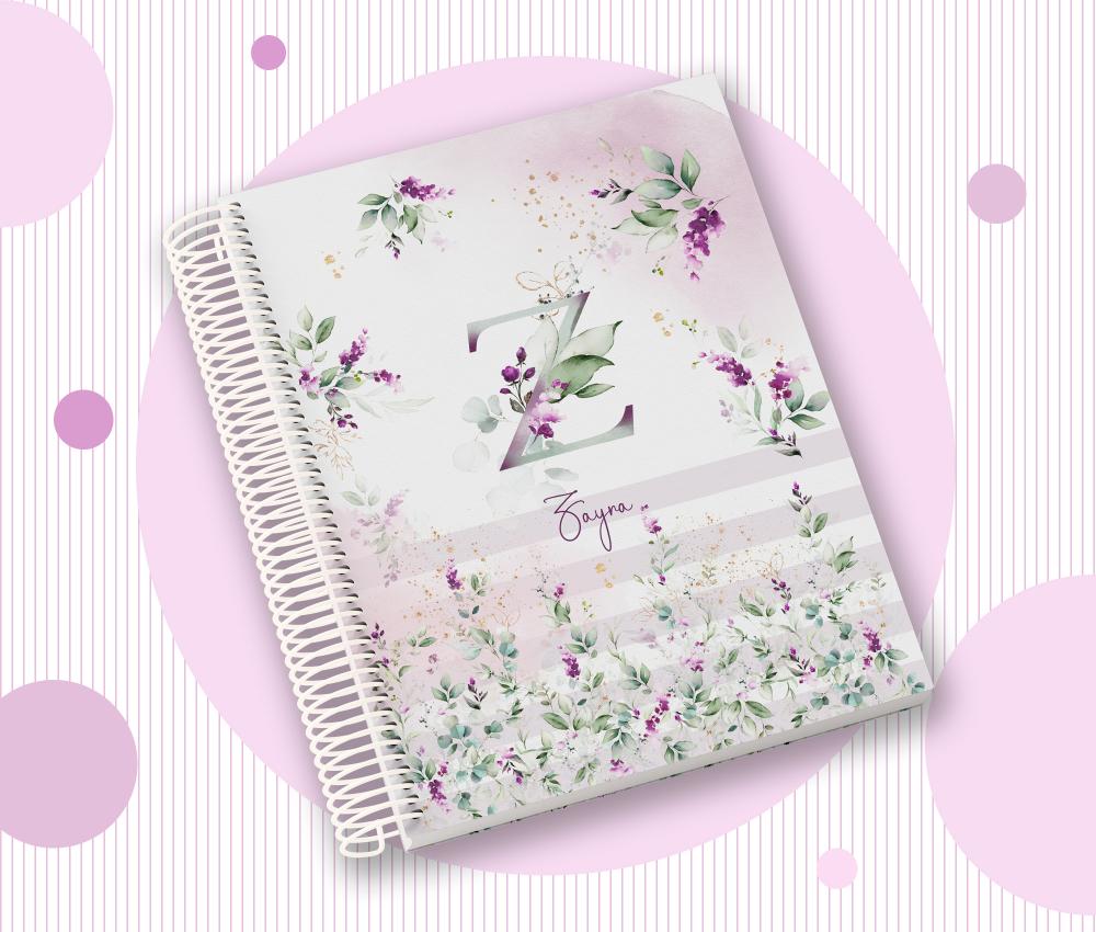 Caderno Personalizado com Inicial e Nome