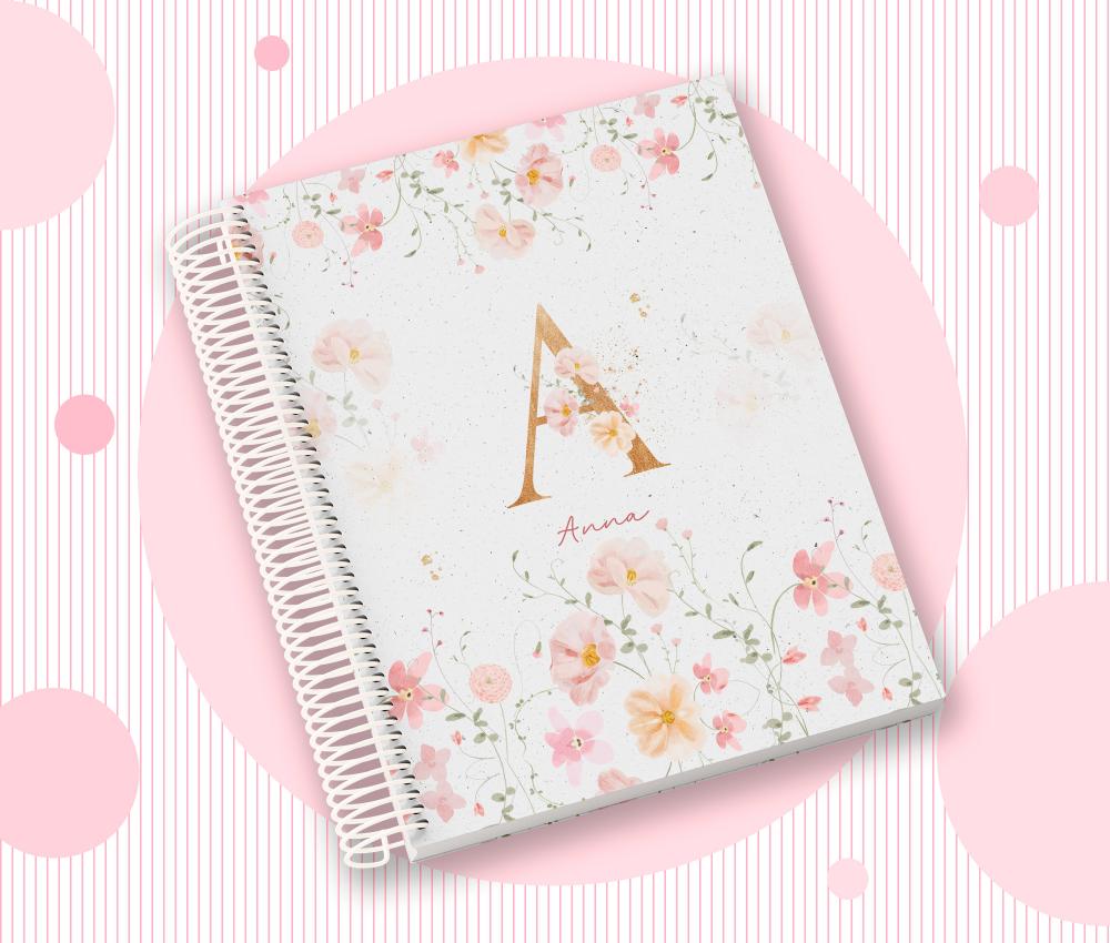 Caderno Personalizado com Inicial e Nome