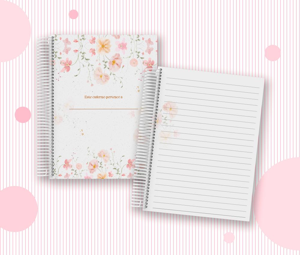 Caderno Personalizado com Inicial e Nome