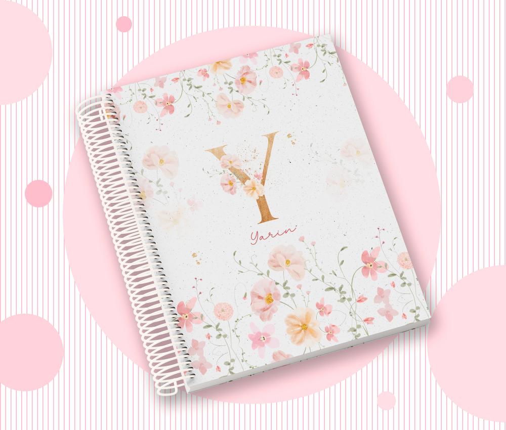 Caderno Personalizado com Inicial e Nome