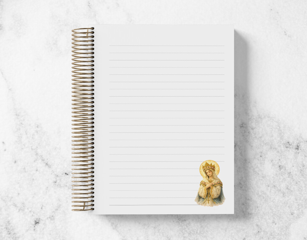 Caderno Católico Nossa Senhora de La Salette Personalizado