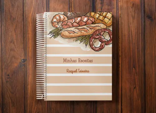 Caderno de receitas personalizado