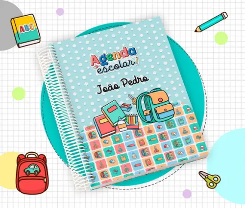 Agenda Escolar Infantil Personalizada 2026