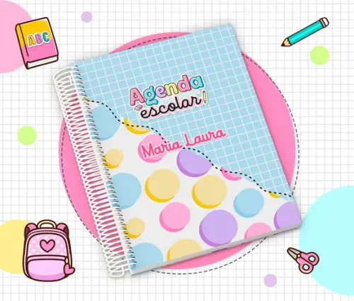 Agenda Escolar Infantil Personalizada 2026