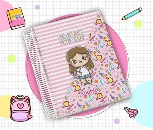 Agenda Escolar Infantil 2026 Personalizada