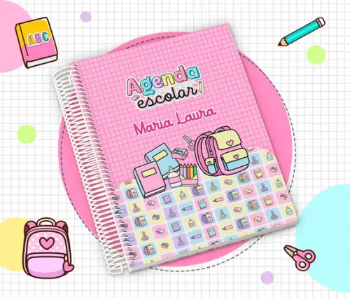 Agenda Escolar Infantil Personalizada 2026
