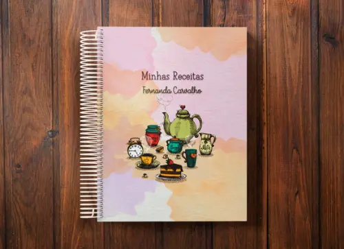 Caderno de receitas personalizado