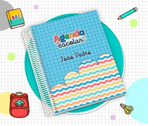 Agenda Escolar Infantil Personalizada 2026