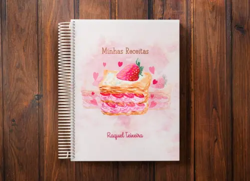 Caderno de receitas personalizado