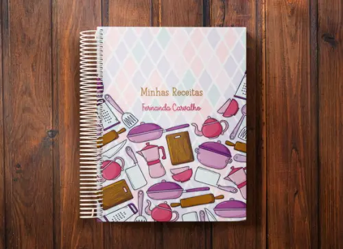 Caderno de receitas personalizado