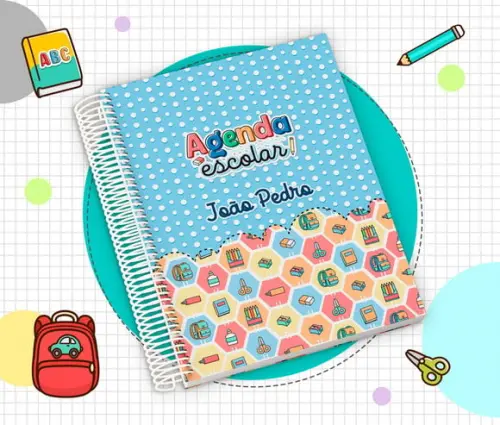 Agenda Escolar Infantil Personalizada 2026