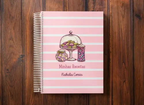 Caderno de receitas personalizado