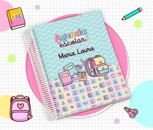 Agenda Escolar Infantil Personalizada 2026