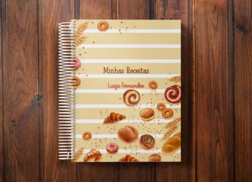 Caderno de receitas personalizado