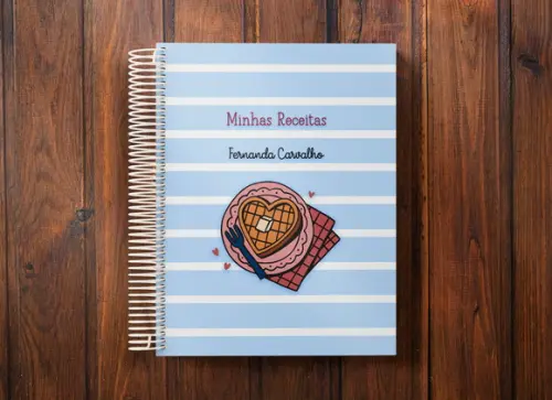Caderno de receitas personalizado