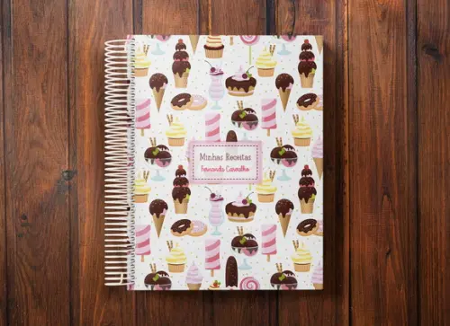 Caderno de receitas personalizado