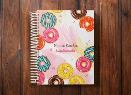 Caderno de receitas personalizado