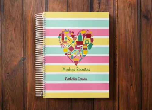 Caderno de receitas personalizado