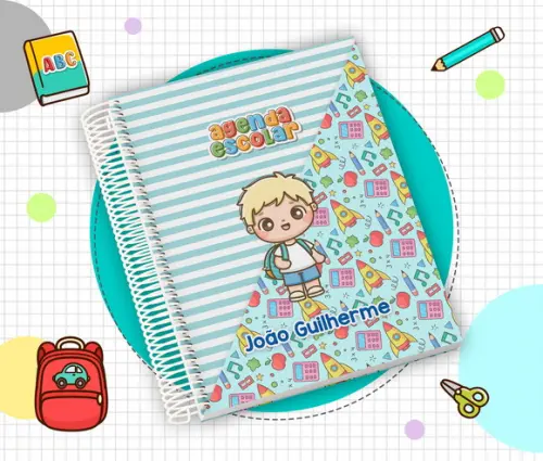 Agenda Escolar Infantil 2026 Personalizada