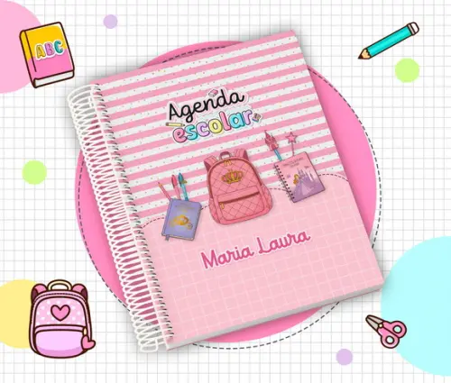Agenda Escolar Infantil 2026 Personalizada