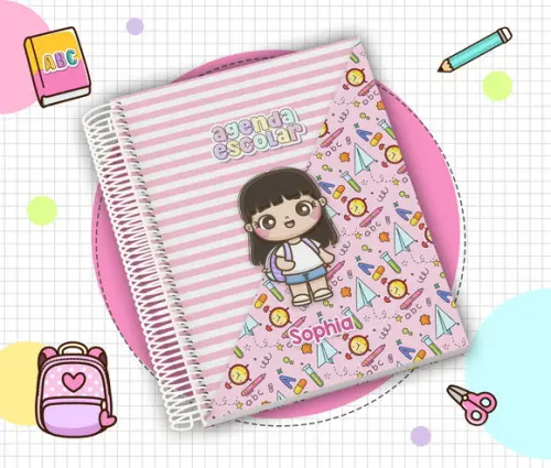 Agenda Escolar Infantil 2026 Personalizada