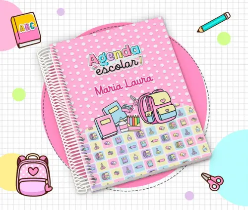 Agenda Escolar Infantil Personalizada 2026