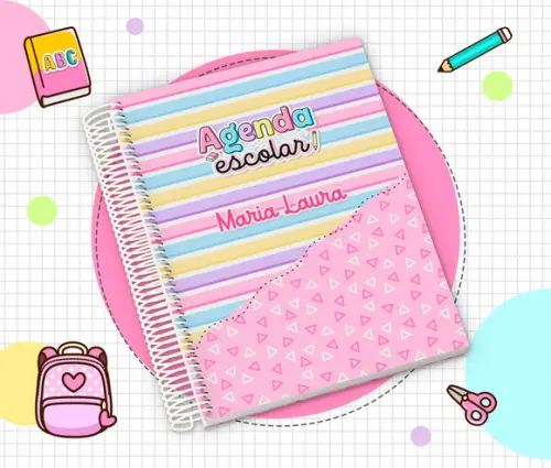 Agenda Escolar Infantil Personalizada 2026